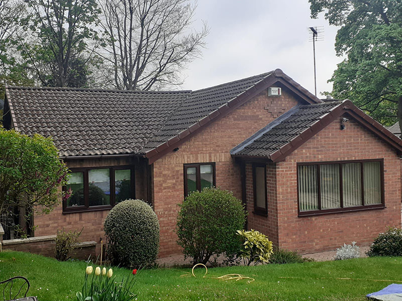 bungalow roof cleaned