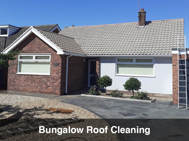 bunglaow roof cleaned mansfield