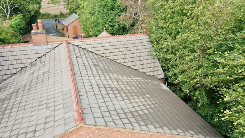 After Roof cleaning Tamworth in Staffordshire
